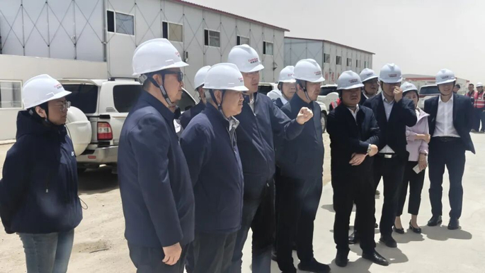 国家能源局新能源和可再生能源司司长李创军一行调研格尔木350MW光热项目
